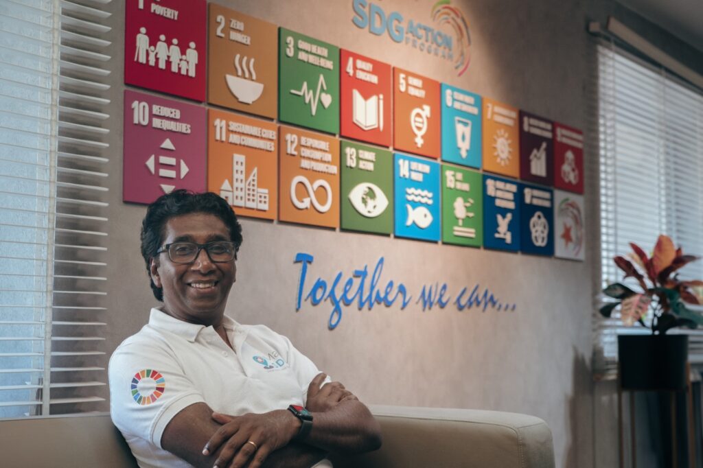 Sai Ram Mou sign with Mapsdg